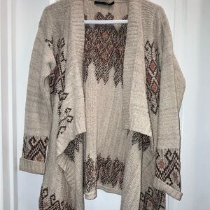Peruvian Connection Women's layered Pima Cotton Open Cardigan